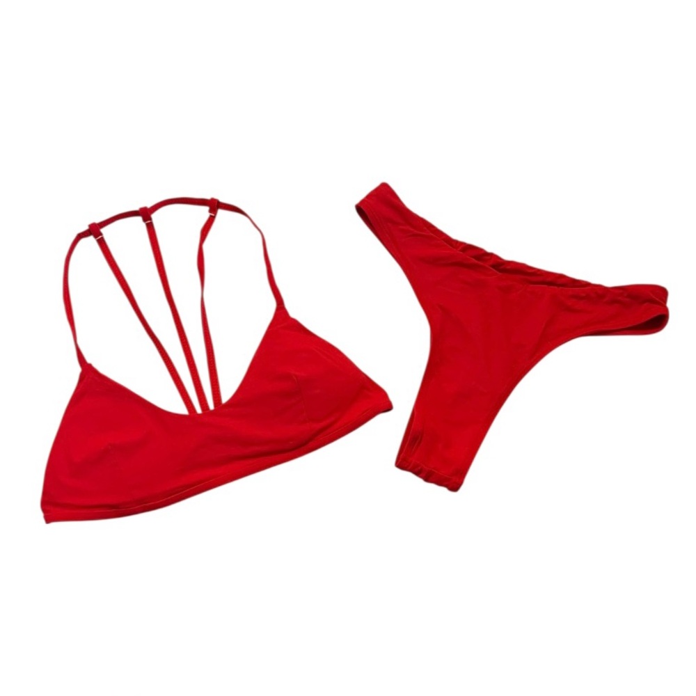 Vibrant Red Bikini Swimwear Women’s S GUC